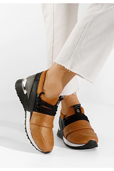 B T Shoes Γυναικεία Σνίκερς Camy Καμέλ