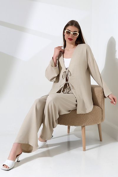 ensade Woven Double Set - Lace-Up