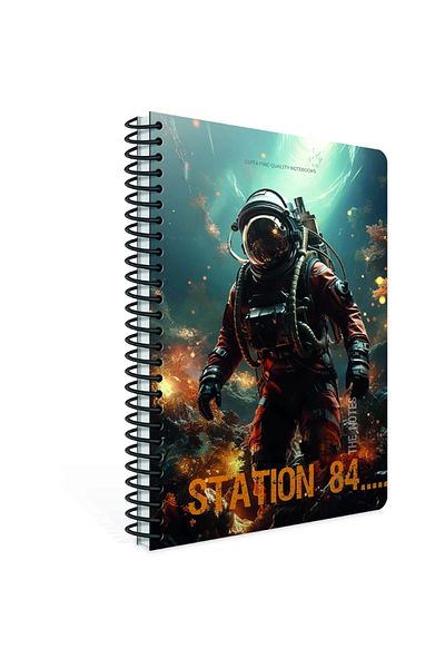 Gıpta GIPTA Station - A4 80YP Spiral Cardboard Cover, Checked Notebook