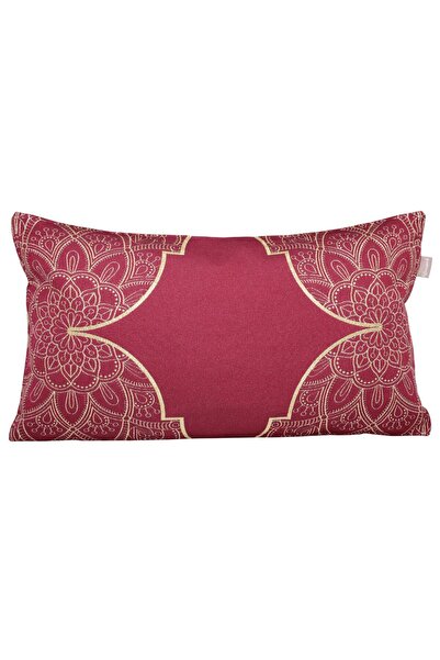 Believe Tapiserie jacquard Ramadan, decorativă, roșie cu sclipici, pernă 30*55