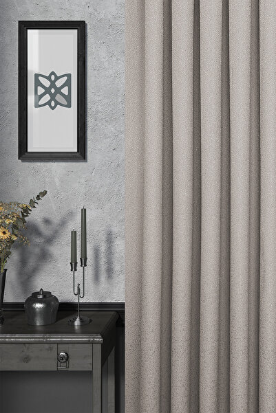 MARİTSA Cortina de fundal - Seria Jacquard Flora Model Mink Pile (1x3) Cortin...