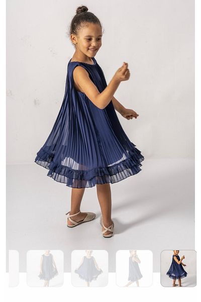 Porland Wecan Girl's Pleated Special Occasion Dress