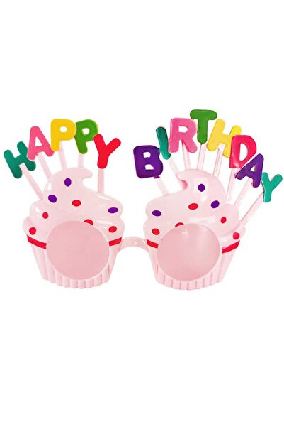 Patladı Gitti Happy Birthday Pink Party Glasses