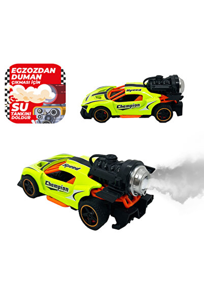 Gokidy Sprey Fonksiyonlu Pilli Metal Çek Bırak Araba - Yeşil