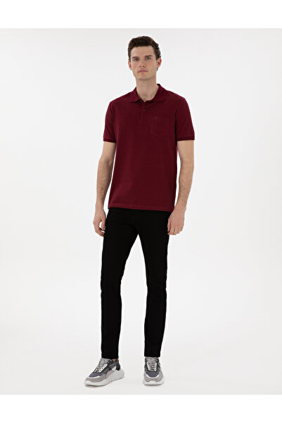 Pierre Cardin بنطال جينز أسود بقصة ضيقة 50305919-VR046