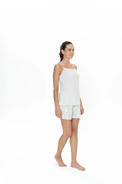 U.S. Polo Assn. U.S. Polo Assn. 20076 Women's Rope Strap Shorts Pajama Set-Karmelange