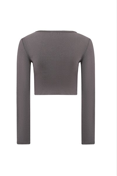 Forever 21 Düğmeli  Crop Bluz