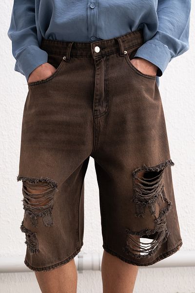 GIESTO PANTALONI SCURT JEAN MARO RUPITI