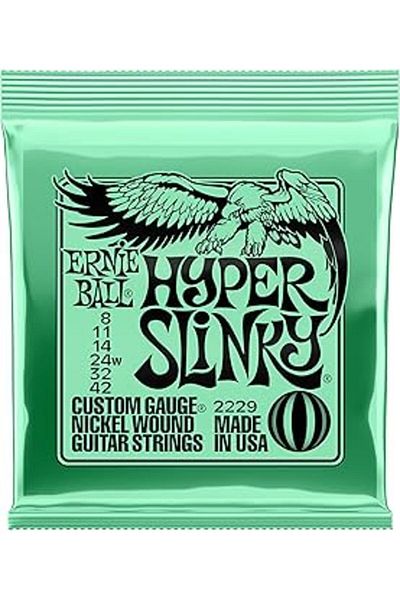 Hepta Collection Ernie Ball Hyper Slinky Nickel Wound电吉他弦 - 8-42 号