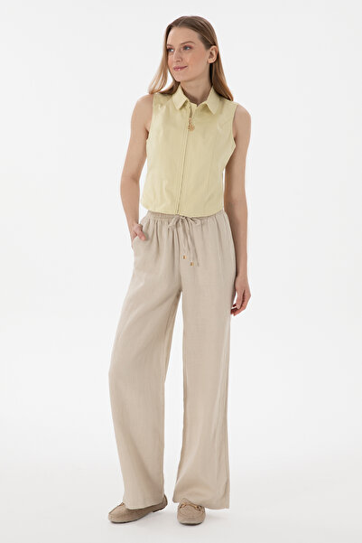 U.S. Polo Assn. Γυναικείο παντελόνι από καμβά Loose Relax Fit 50306844-VR049