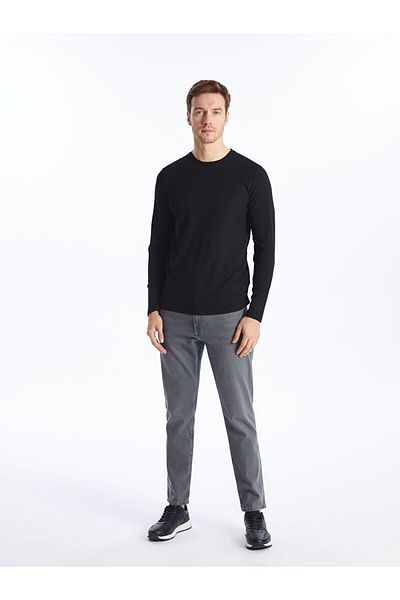 LC Waikiki Crew Neck Long Sleeve Men's T-Shirt