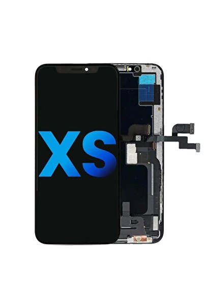 EYKA ELEKTRONİK شاشة LCD متوافقة مع Apple iPhone Xs تعمل باللمس باللون الأسود...