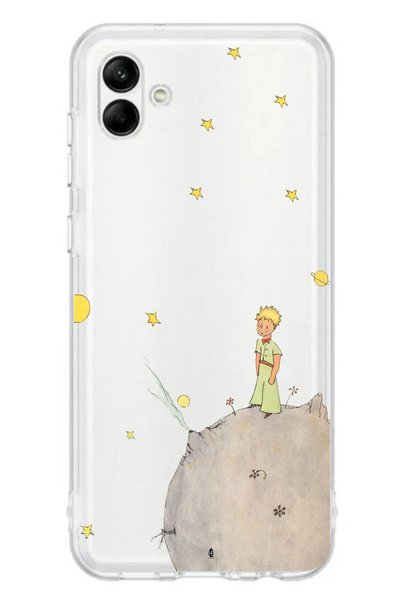 TechTree جراب سيليكون شفاف بتصميم الأمير الصغير متوافق مع هاتف Galaxy A06