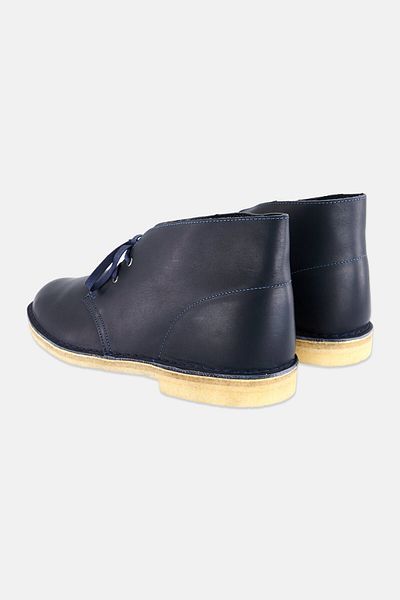 CLARKS Men Suede Lace Up Ankle Boots, Navy