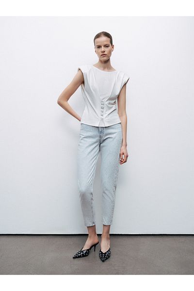 Nocturne Agraf Accessory Detailed T-Shirt