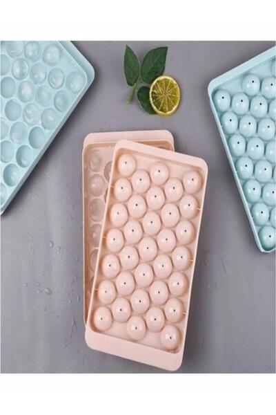 jetfast 2 Colorful Sphere Ice Mold with Lid 33 Chamber Round Ice Mold Cocktail Presentation Ice Mold