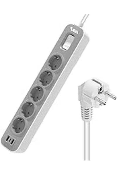 mivento Amber Led a Quality Group Socket 3-Piece, 4-Piece and 5-Piece with 2 USB + 1 Type-C Inputs 16 Max 4000 Watt 5V 2.6 On-