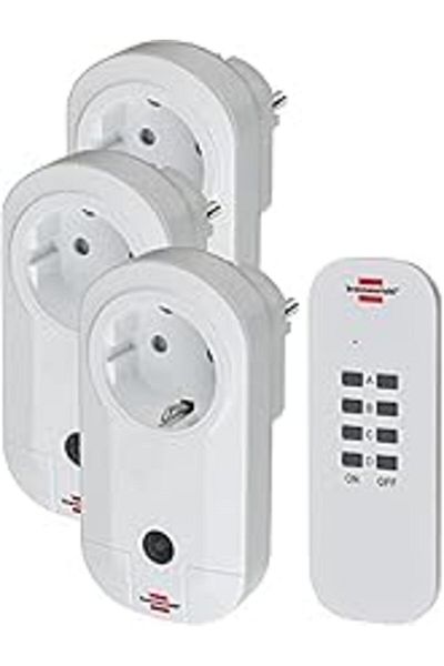 STOREMAX Brennenstuhl Comfort Line 3 Single Socket with Remote Control