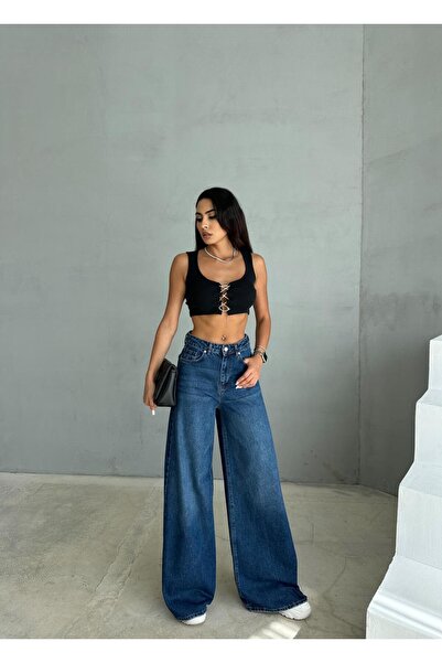 Zeo Basic EXTRA BAGGY  DENIM PANTOLON