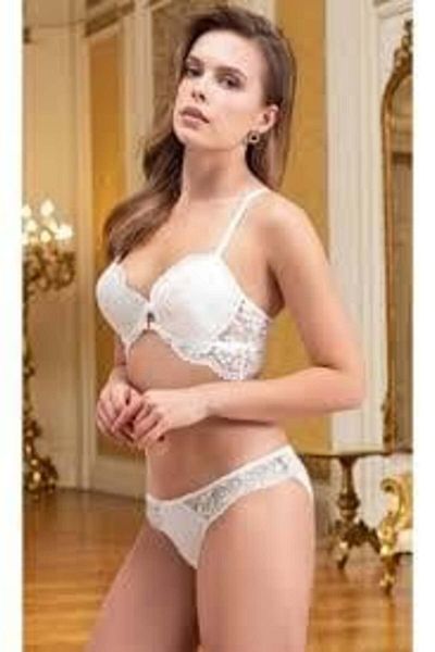 Nurteks 4427 Padded Bra Suit Ecru