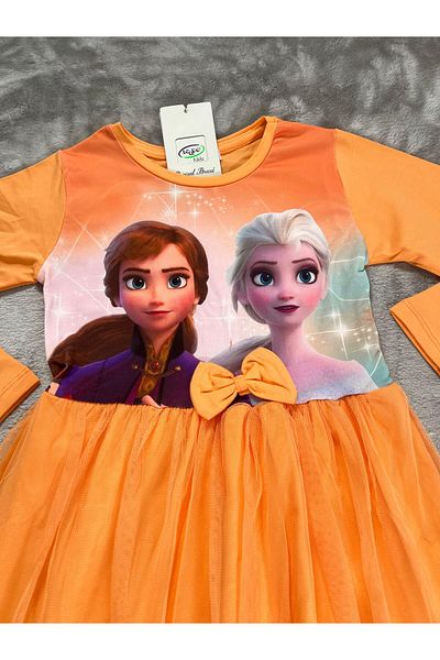 NEWKİDS 6-10 Years Old Girl's Dress with Buckle
