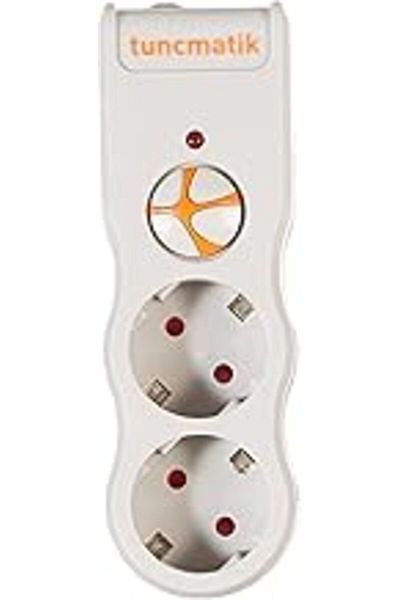 Take and Happy Tunçmatik Tsk5080 Current Protective Sockets, White, 2 Pieces 525 Joules