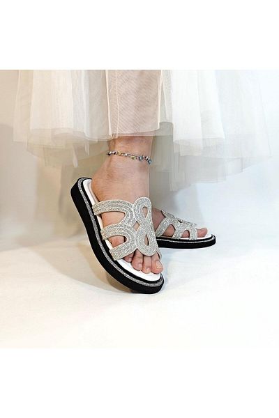 Pierre Cardin 7505 شبشب حجر أبيض