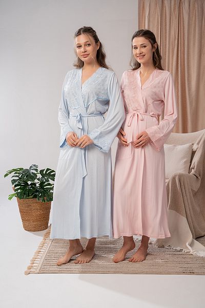 BLACKMORE Rochie de damă, albastră, cu dantelă, cu design special, cu curea lungă