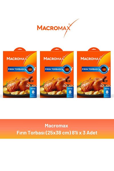 MACROMAX Oven Bag 8 X 3 Pieces