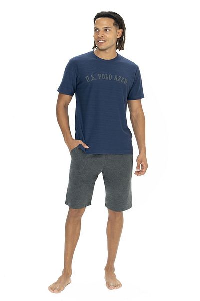 U.S. Polo Assn. Πόλο Ασν. Ανδρικό φόρεμα, Σετ πιτζάμα με πράσινη λάκα
