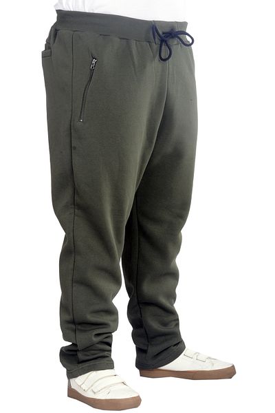 ModeXL Mode Xl Φούτερ μεγάλου μεγέθους με φερμουάρ ίσιο πόδι 22507 Χακί