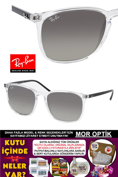 Ray-Ban MOR OPTİK RB4387 (56 SİZE) İNCE HATLI BÜYÜK SİZE MAVİ CAM