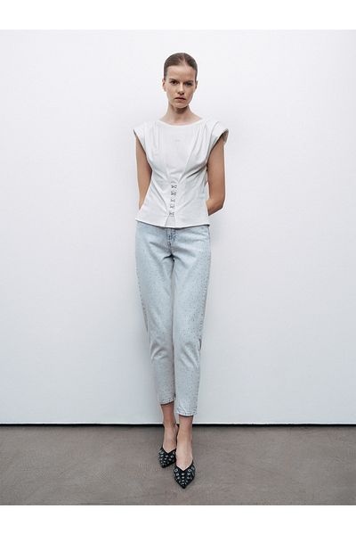 Nocturne Agraf Accessory Detailed T-Shirt