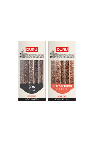 Duru Bulgur Duru Çiya Aç-Kat + Keten Tohumu Paketi