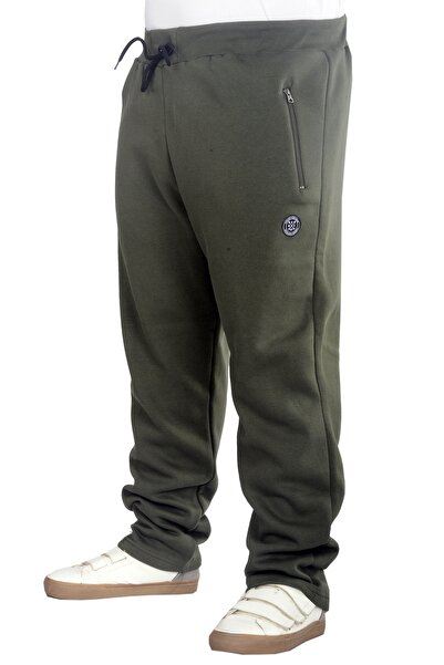 ModeXL Mode Xl Φούτερ μεγάλου μεγέθους με φερμουάρ ίσιο πόδι 22507 Χακί