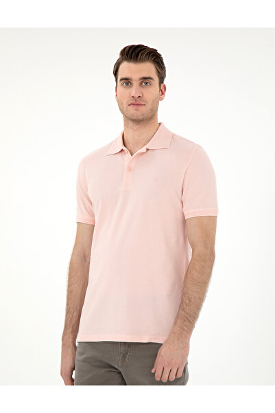 Pierre Cardin Pudra Slim Fit %100 Pamuk Polo Yaka Basic Tişört 50306448-VR042