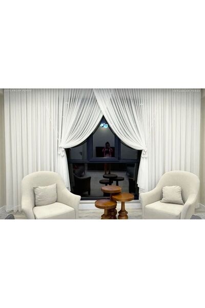 Ceylanlar perde False Double Double Breast 2 Ball Accessories Included Dense Pleat 1/3 Cyn-23