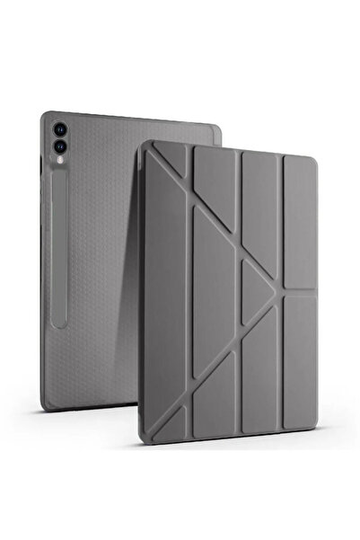 TEKNETSTORE Samsung Galaxy Tab S9 Fe Plus 12.4 Uymlu Standlı Kalem Bölmeli Akıllı Kılıf