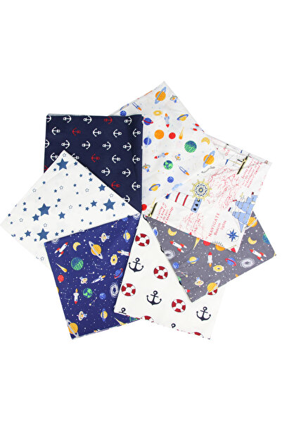 Choice3 7PCS of 25x25cm Sail Universe 7PCS 25 x 25CM Squares Cotton Craft Fab...
