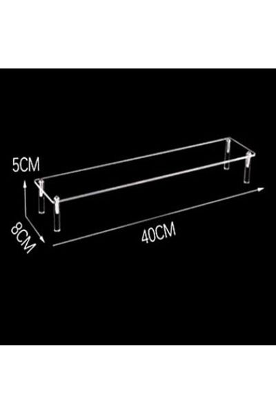 Choice 40x8x5cm 1 Tier 1-4 Tier Acrylic Display Stand Durable Display Rack For Cupcake Perfume Doll Transpa
