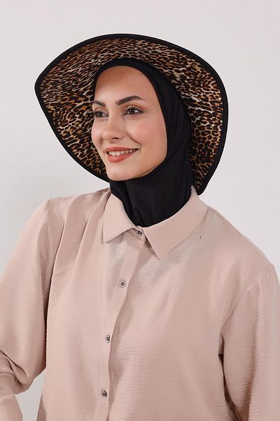 Aisha's Design قبعة نينجا بونيه عمامة مع قبعة منقوشة قابلة للإزالة، s-6d