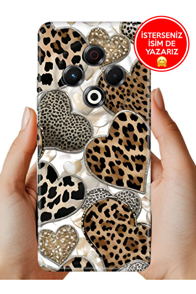 TECNO Spark 30 Kılıf TPU Resimli Silikon Kalp90210