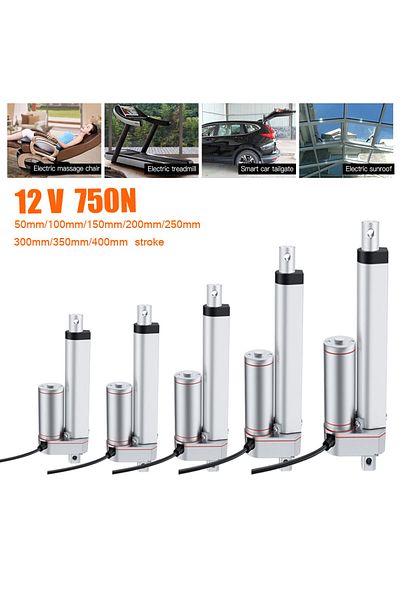 Choice 750N 250mm Stroke12V DC 12V 750N Linear Actuator 50mm 100mm 150mm 200mm 250mm 300mm Stroke Linear Dr