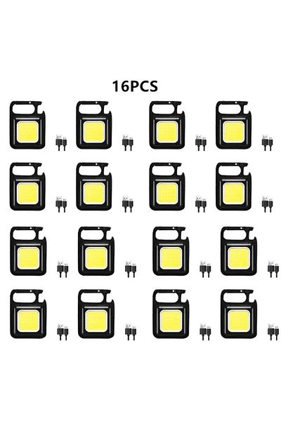 Choice 16pcs 1-16pcs Mini Led Light Flashlight Keychain Multifunctional Portable Cob Camping Lamps Usb Char