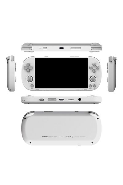 Choice 128g Trimui White Trimui Smart Pro Handheld Game Console 4.96''IPS Screen Linux System Joystick RGB