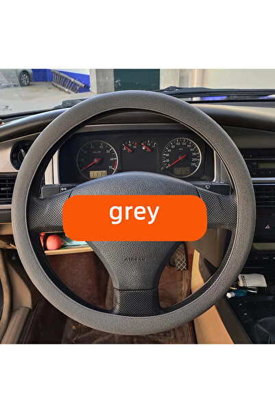 Choice غطاء عجلة قيادة سيليكون عالمي رمادي اللون مرن غير قابل للانزلاق لعجلة ...