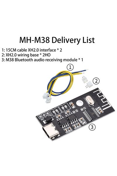 Choice MH-MX38 Wireless Decoder Board Bluetooth 5.1 Audio Module MICRO USB Type-C 5W+5W Amplifier MP3 Ve...