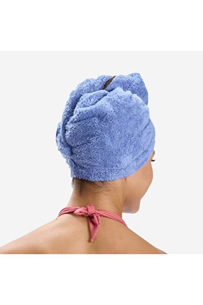 Decathlon Mikrofiber Saç Havlusu - Mavi