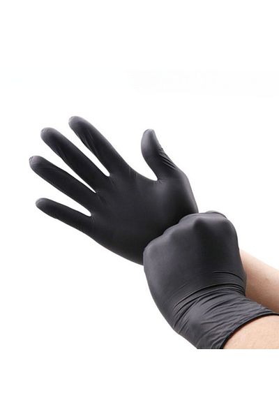 Choice S 30PCS 30/50/100PCS Black Nitrile Gloves Household Kitchen Bathroom Cleaning Gloves Dishwashing Nai
