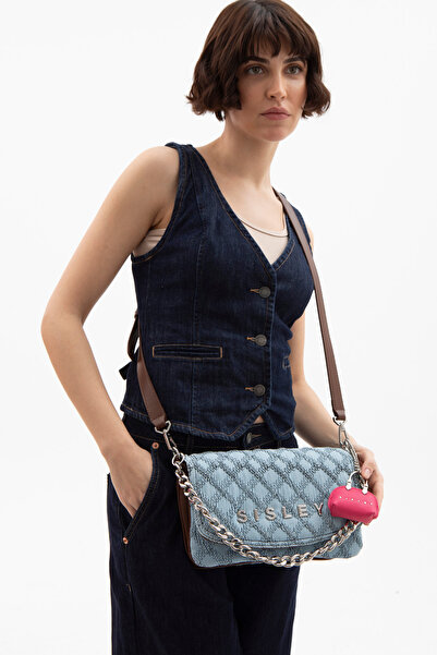 Sisley Μπλε γυναικεία τσάντα χιαστί SLY061